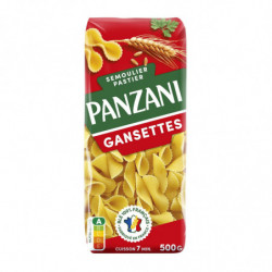 PANZANI - Gansettes Pâtes - Pâtes courtes - paquet de 500 g Sonico.fr
