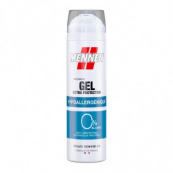 MENNEN - Gel de Rasage Extra Protection Hypoallergénique Peaux Sensibles - bombe de 200 ml Sonico.fr