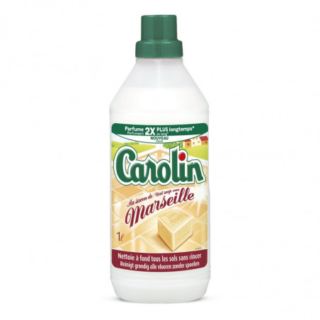 CAROLIN - Nettoyant ménager Savon de Marseille - flacon de 1 l Sonico.fr