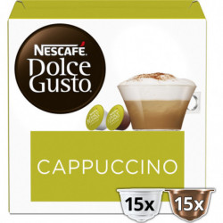 DOLCE GUSTO - Cappuccino Café Capsules Compatible Dolce Gusto - boite de 30 capsules  Sonico.fr