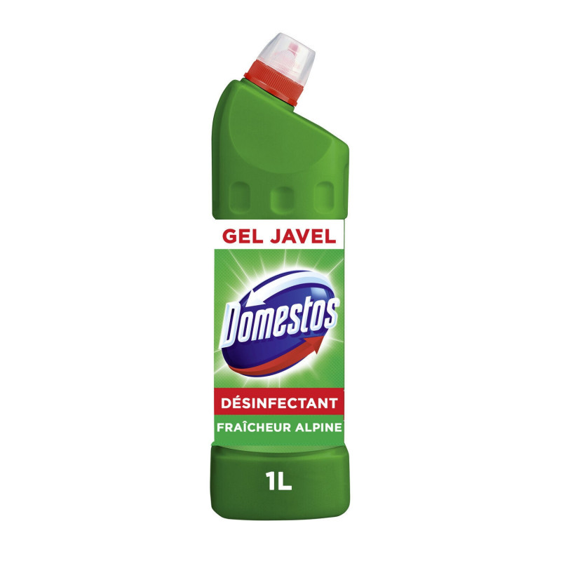 DOMESTOS - Gel Wc Javel Fraîcheur Alpine avec Javel - flacon de 1 l Sonico.fr