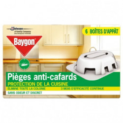 BAYGON - Pièges Anti-Cafards - boite de 6 pièges Sonico.fr