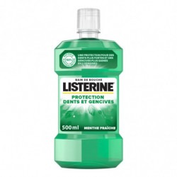 LISTERINE - Bain de bouche Protection Menthe Fraîche - flacon de 500 ml Sonico.fr