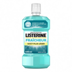 LISTERINE - Bain de bouche Fraîcheur Goût plus léger - flacon de 500 ml Sonico.fr