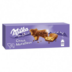 MILKA - Choco Moo'elleux Gâteaux aux pépites de chocolat - boîte de 5 sachets - 140 g Sonico.fr