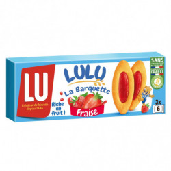 LU - Lulu La Barquette Biscuits à la Fraise - boîte de 3 sachets - 120 g Sonico.fr