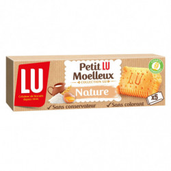 LU - Petit Lu Moelleux Gâteaux moelleux natures - boîte de 5 sachets - 140 g Sonico.fr
