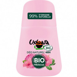 USHUAIA - Déodorant Bille Bio 48h Hibiscus - bille de 50 ml Sonico.fr