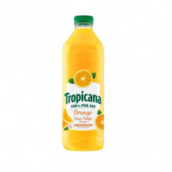 TROPICANA - Jus d'Orange Sans Pulpe 100% Pur Jus - bouteille de 1,5 L Sonico.fr