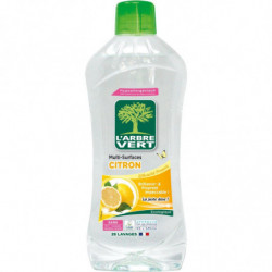 L'ARBRE VERT - Nettoyant multi-surfaces Citron - bouteille de 1 L Sonico.fr