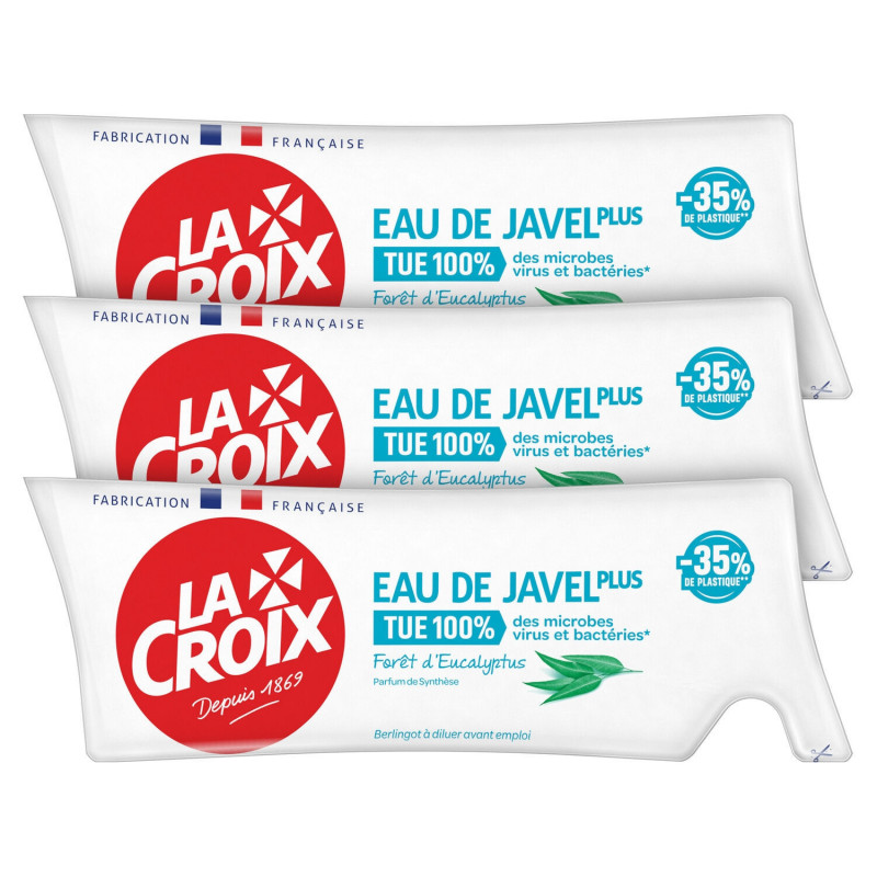LA CROIX - Eau de javel Forêt Eucalyptus - pack de 3 berlingots de 250 ml Sonico.fr