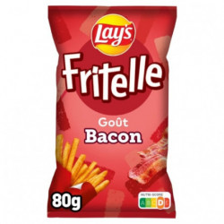LAY'S - Fritelle Bacon Frites - Biscuits apéritifs - sachet de 80 g Sonico.fr