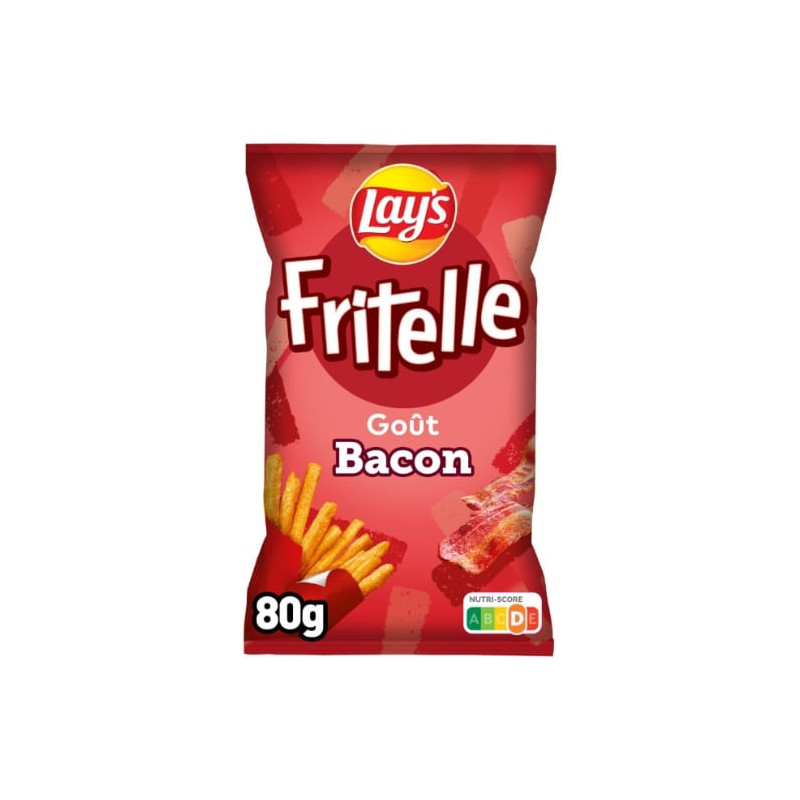 LAY'S - Fritelle Bacon Frites - Biscuits apéritifs - sachet de 80 g Sonico.fr