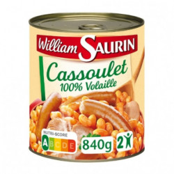 WILLIAM SAURIN - Ma Recette Façon Cassoulet 100% Volaille - 840 g Sonico.fr