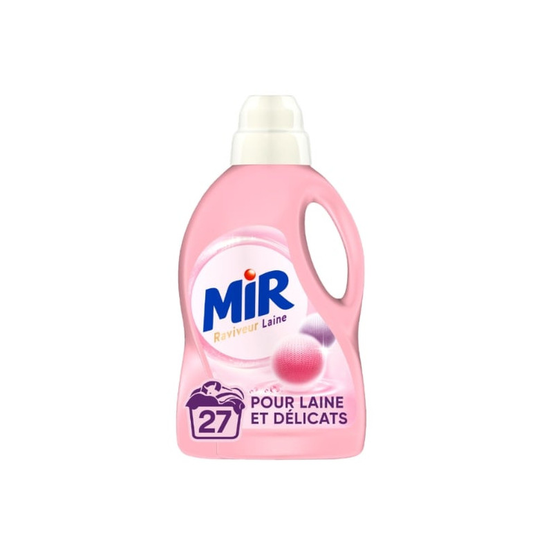 MIR - Laine Délicats Lessive liquide baume de soin - 27 lavages - 1.485 L Sonico.fr
