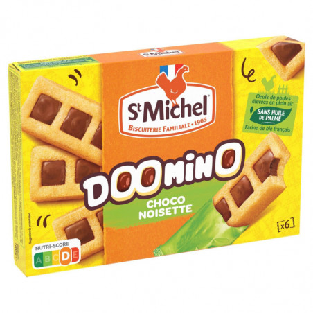 ST MICHEL - Doomino Choco Noisette - Gâteaux pockets - boite de 180 g Sonico.fr