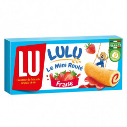 LU - Lulu Le Mini Roulé Fraise - Gâteaux pockets - boite de 150 g Sonico.fr