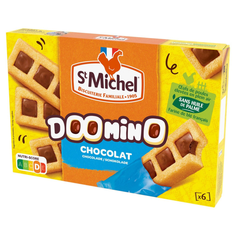 ST MICHEL - Doomino Chocolat - Gâteaux pockets - boite de 180 g Sonico.fr