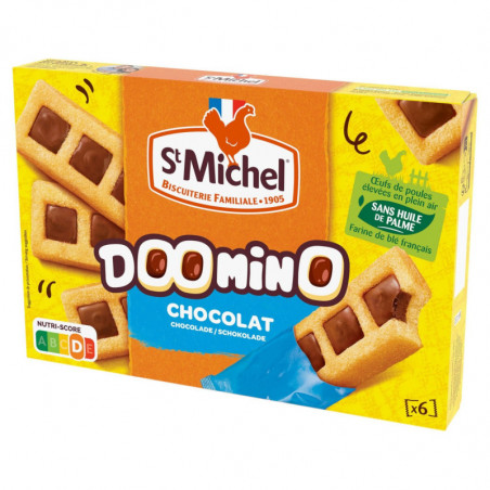 ST MICHEL - Doomino Chocolat - Gâteaux pockets - boite de 180 g Sonico.fr