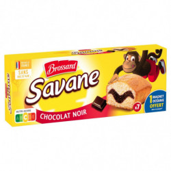 BROSSARD - Savane Chocolat Noir Gâteaux marbrés - boite de 7 sachets de 30 g - 210 g Sonico.fr