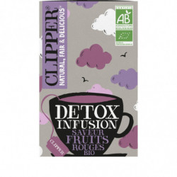 CLIPPER - Détox Infusion Fruits Rouges hibiscus orties bio - boite de 20 sachets Sonico.fr