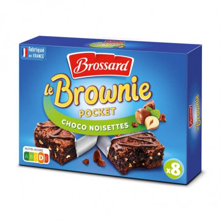 BROSSARD - Le Brownie Pocket Choco Noisettes Gâteaux - boite de 8 sachets de 30 g - 240g  Sonico.fr