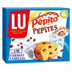 LU - Pépito Pépites Pocket Chocolat au Lait Biscuit - boîte de 10 sachets - 300 g Sonico.fr