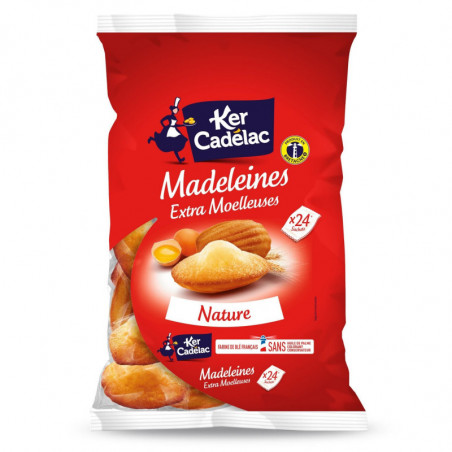 KER CADELAC - Madeleines extra moelleuses - paquet de 24 - 600 g Sonico.fr