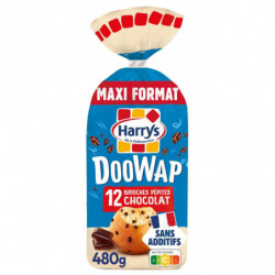 HARRYS - DooWap Pépites de Chocolat Brioche sans additifs - sachet de 480 g Sonico.fr