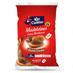 KER CADELAC - Madeleines Marbrées Chocolat - sachet de 600 g Sonico.fr