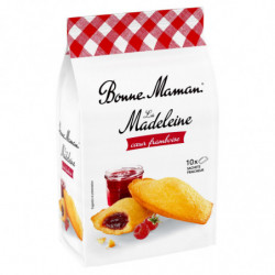 BONNE MAMAN - Madeleines cur Framboise - paquet de 300 g Sonico.fr