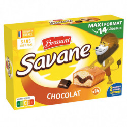 BROSSARD - Savane Chocolat Gâteaux marbrés - boite de 420 g Sonico.fr