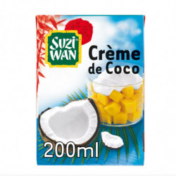 SUZI WAN - Crème de Coco - brique de 200 ml Sonico.fr