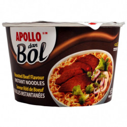 APOLLO - Nouilles dan bol saveur Buf Roti - pot de 85 g Sonico.fr