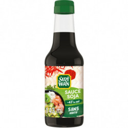 SUZI WAN - Sauce Soja allégée en sel - flacon de 143 ml Sonico.fr