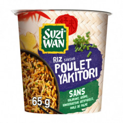 SUZI WAN - Riz saveur Poulet Yakitori - Bol de 65 g Sonico.fr