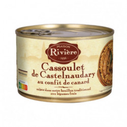 MAISON RIVIERE - Cassoulet de Castelnaudary au confit de canard - boite de 420 g Sonico.fr