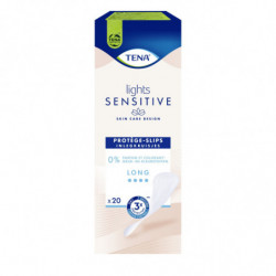 TENA - Lights Sensitive Long Protège-slips - Paquet de 20 Protège-slips Sonico.fr