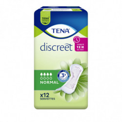 TENA - Discreet Normal - Serviettes hygiéniques - paquet de 12 serviettes Sonico.fr