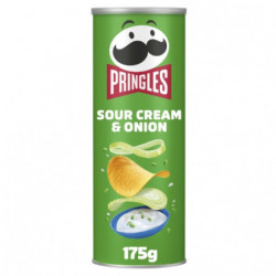 PRINGLES - Chips tuiles Sour Cream Onion crème et oignon - boite de 175 g Sonico.fr