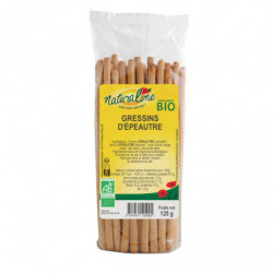 NATURALINE - Gressins d'épeautre Bio - paquet de 125 g Sonico.fr