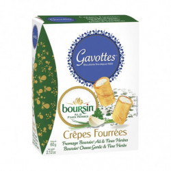 GAVOTTES - Crêpes fourrées Boursin Biscuits apéritifs - paquet de 60 g  Sonico.fr