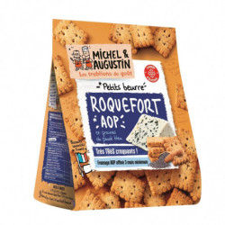MICHEL ET AUGUSTIN - Petits beurre Roquefort AOP - sachet de 100 g Sonico.fr