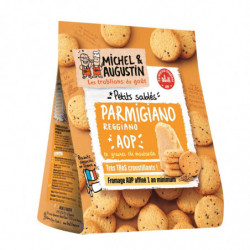 MICHEL ET AUGUSTIN - Petits sablés Parmigiano AOP - sachet de 120 g Sonico.fr