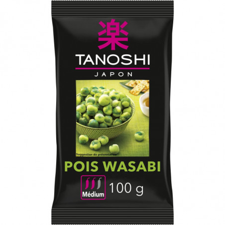 TANOSHI - Pois Wasabi Biscuits apéritifs Crackers - sachet de 100 g Sonico.fr