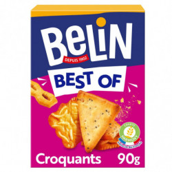 BELIN - Best Of Croquants Crackers Biscuits apéritifs - boîte de 90 g Sonico.fr