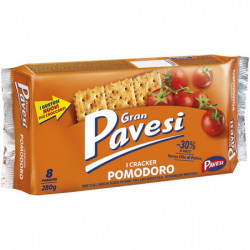 PAVESI - Gran Pavesini Crackers Pomodoro Tomates Biscuits apéritifs - boite de 280 g Sonico.fr