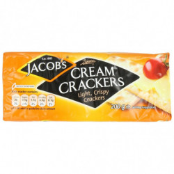 JACOB'S - Cream Crackers Biscuits apéritifs - paquet de 200 g Sonico.fr