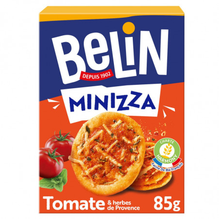 BELIN - Minizza Biscuits apéritifs Crackers à la Tomate - boîte de 85 g Sonico.fr
