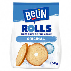 BELIN - Rolls Original fines chips de pain grillé - sachet de 150 g  Sonico.fr